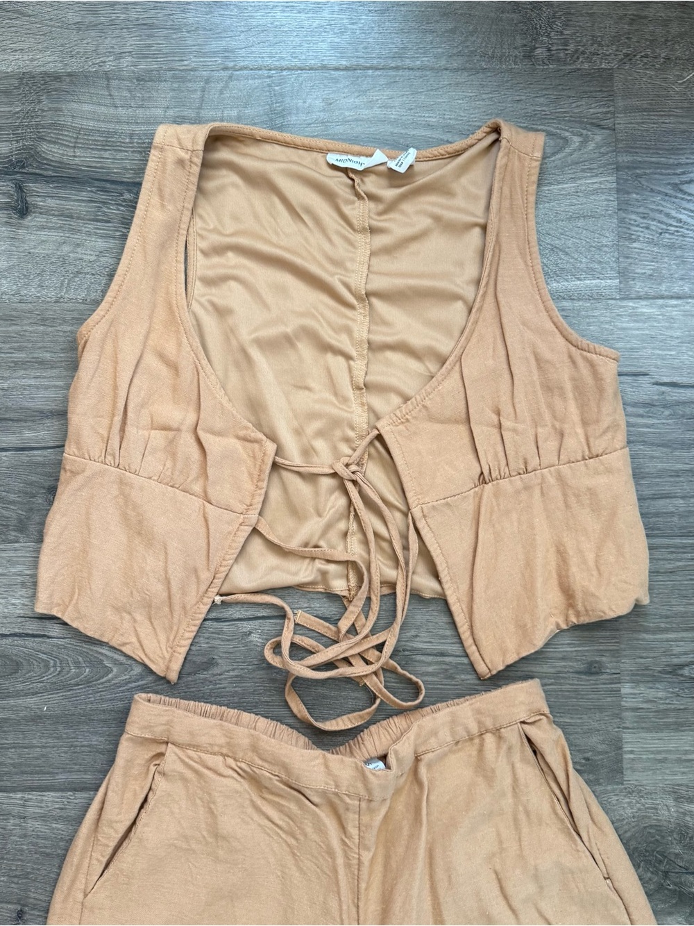 Two piece set V-neck vest top + wide-leg pants Medium Women - Picture 7 of 12